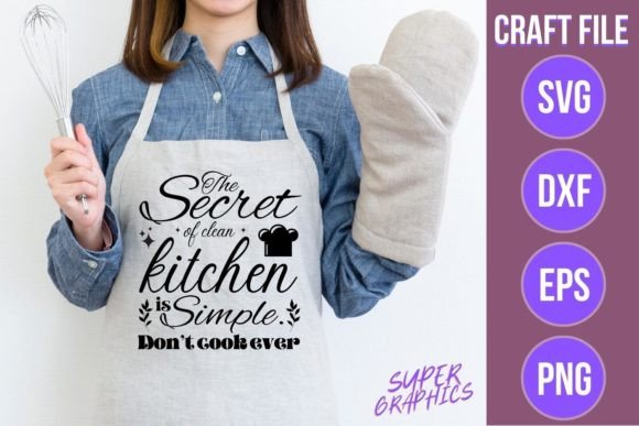Funny Kitchen Quote SVG for Crafts and Graphics