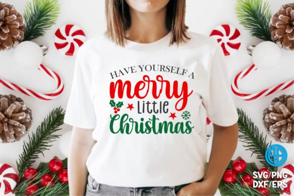 Merry Little Christmas Quote SVG for Crafts and Graphics