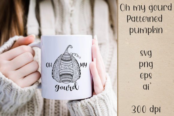 Oh My Gourd Quote SVG File for Crafts and Graphics
