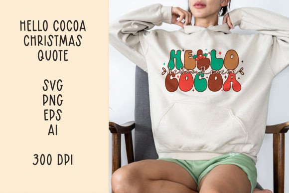 Retro Christmas Quote Graphics for Crafts and Digital Products